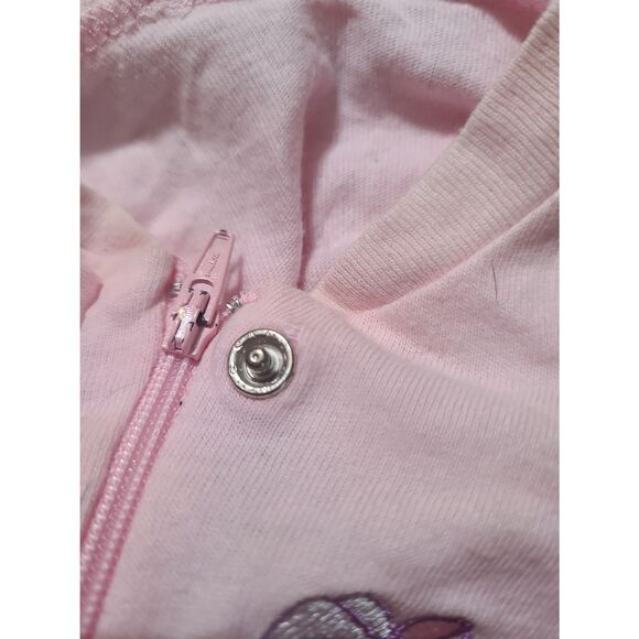 Circo Baby 0-3M 100% Cotton Sleeper Mushroom Flower Fairy Pastel Hot Pink Onesie - Picture 5 of 8